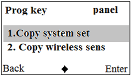 Chọn mục copy system