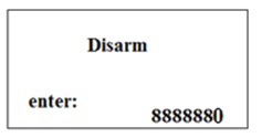 Nhập mã cài đặt cảm biến trên PCA-959GSM